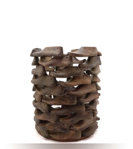 מעמד דקורטיבי נעלי עץ