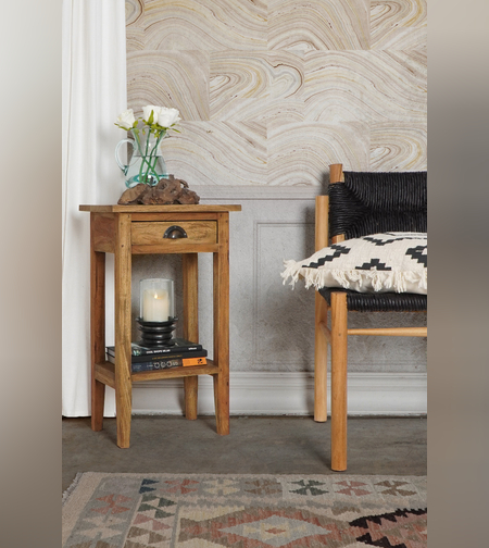 שידה קטנה מעץ מנגו – דגם סאמי