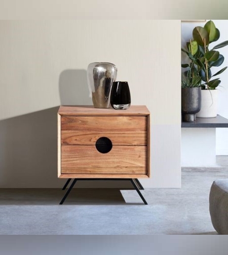 שידת צד “טוקיו” 2 מגירות 50/30/50 ס”מ