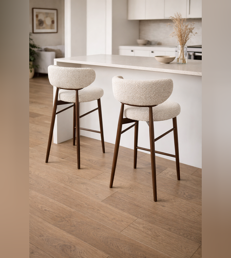 כסא בר עץ אגוז דגם מרלוז