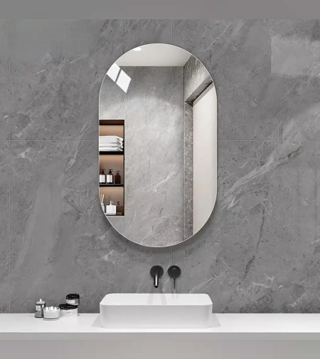 מראה אובלית ללא מסגרת -90.40