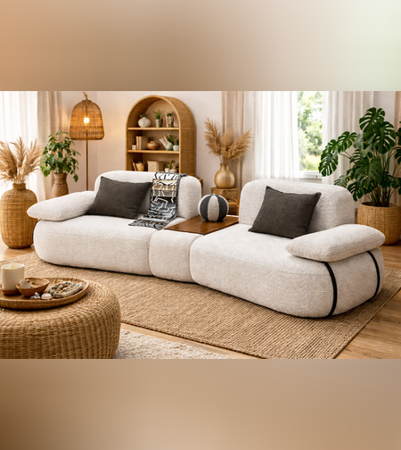 ספה מודולרית בעיצוב מודרני ורך דגם אמיל