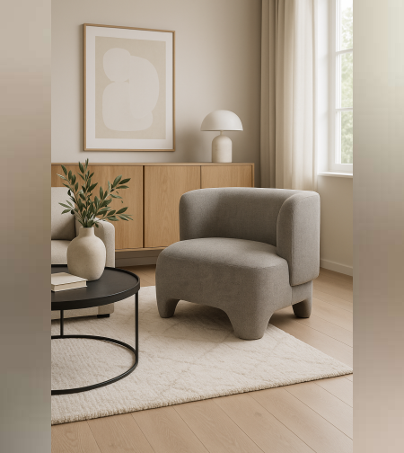 כורסא דגם שוגר – אפור