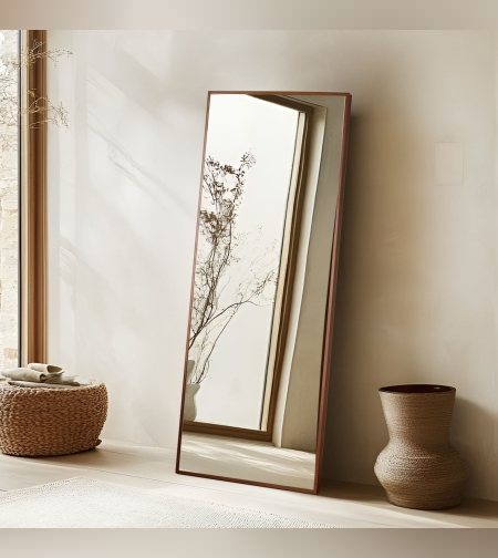 מראה עץ מלבן 50/160 ס”מ – T.M.M