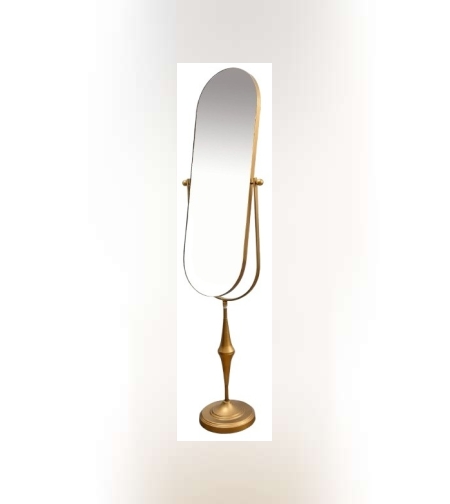 מראה פרימיום עומדת זהב