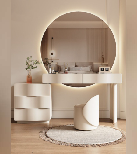 פינת איפור מפוארת לבנה דגם הולי