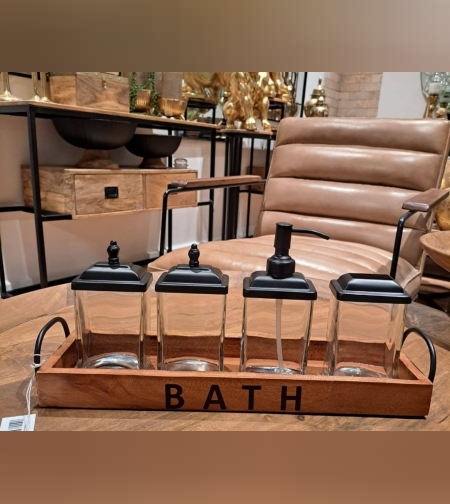 סט אמבטיה+מגש