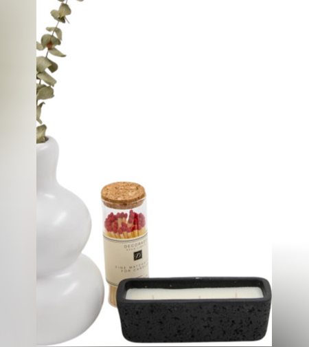 נר מרוקע VANILLA DUST שחור