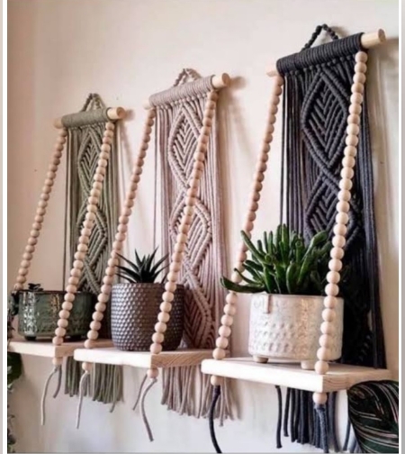 מדף מקרמה במבחר צבעים