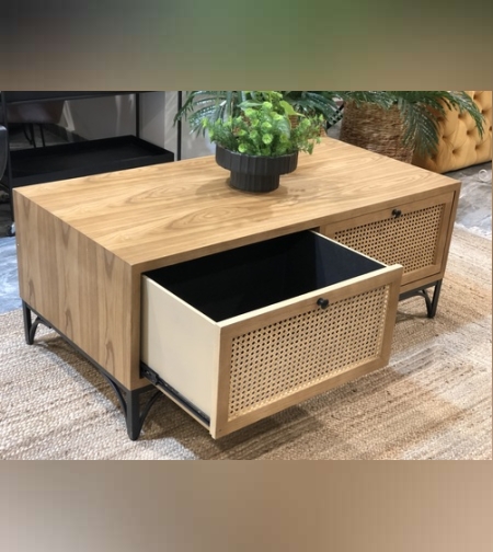 שולחן סלון עץ אלון