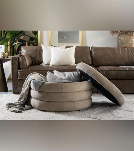 הדום עגול נפתח “מונקו” קורדרוי גוון אבן