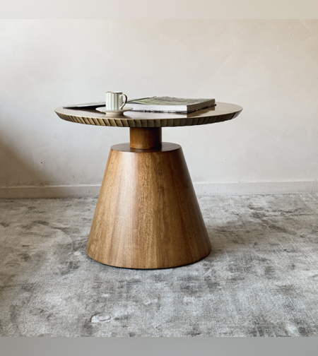 שולחן קפה צד עץ אנדריי – ליבנה טבעי