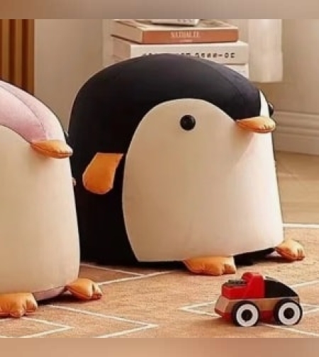 פוף לילדים פינגווין-בצבע שחור