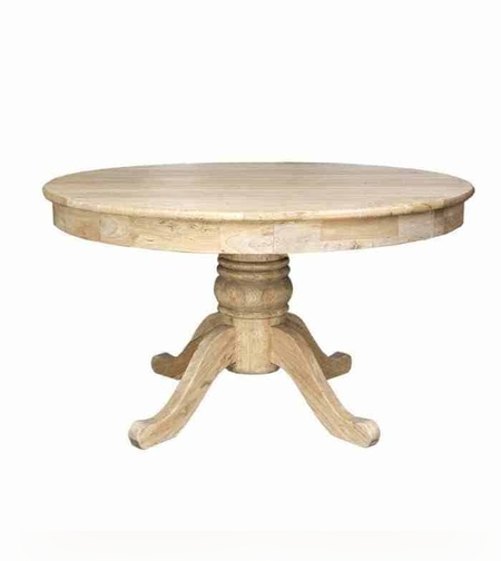 Sabrina שולחן אוכל עגול מעץ 140 ס