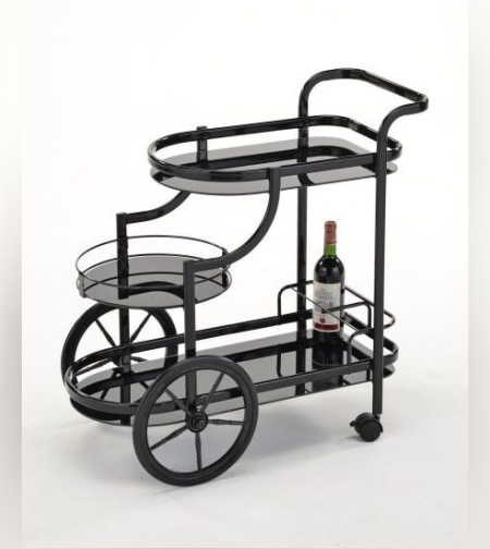 עגלת בר בצבע שחור