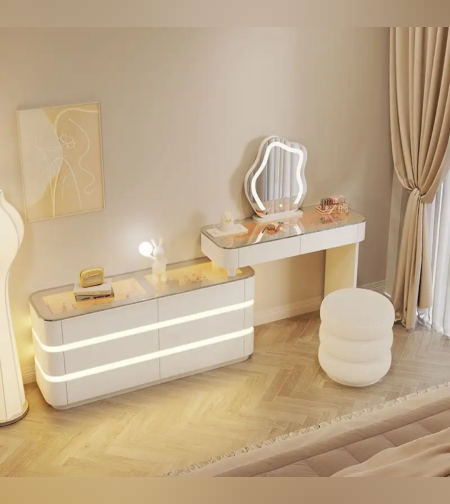 פינת איפור מודרנית לבנה -דגם בר(הזמנה מוקדמת)