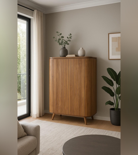 שידה מעץ מנגו