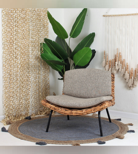 כורסאת ראטן אפורה- הכורסא המושלמת לנוחות ולעיצוב הבית שלך!