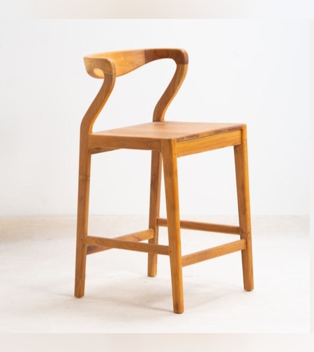 New Sande כסא בר מעץ טיק