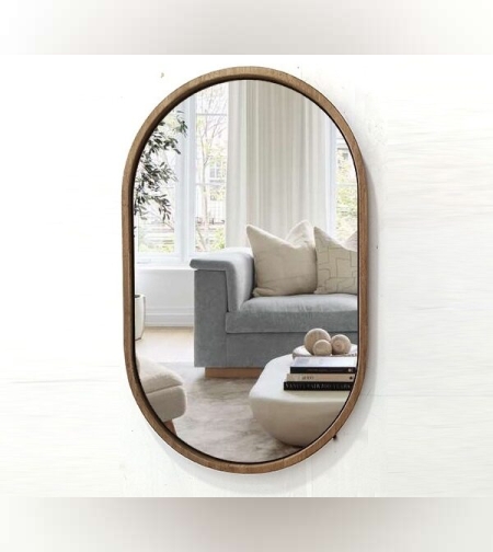 מראה קפסולה עץ S