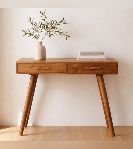 קונסולה מעוצבת מעץ מנגו דגם 1098