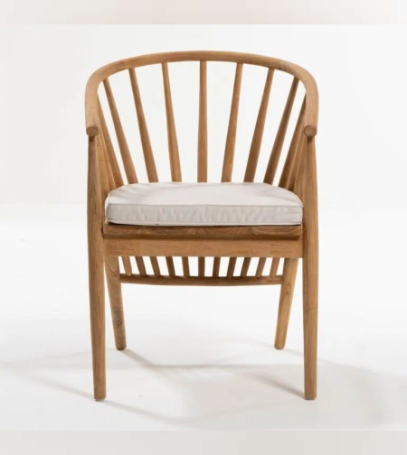 Sun כסא אוכל מעץ טיק