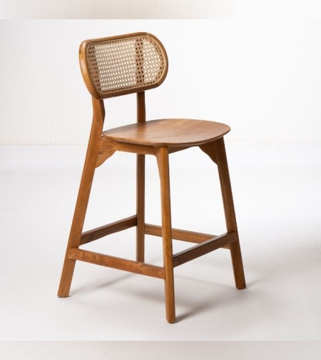 Luma כסא בר מעץ טיק