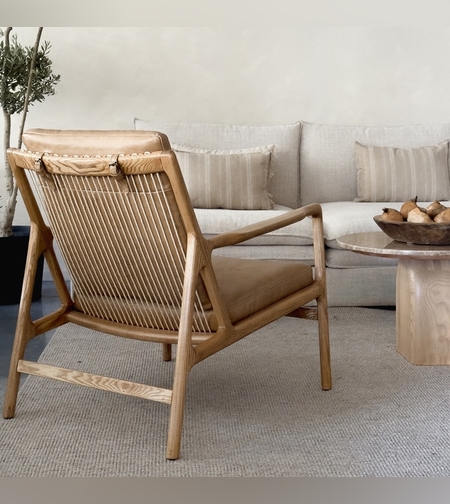 כורסא אקפולקו ידית טבעי עור