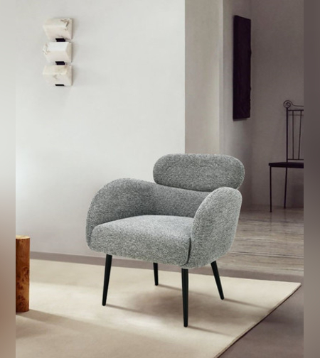 כורסת בד מודרנית בעיצוב נקי