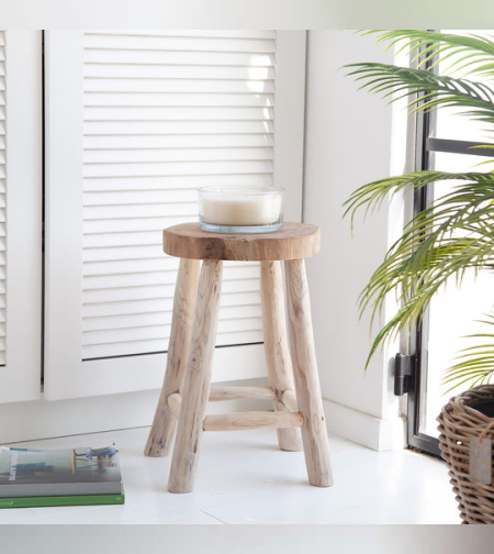 שרפרף מעץ טיק