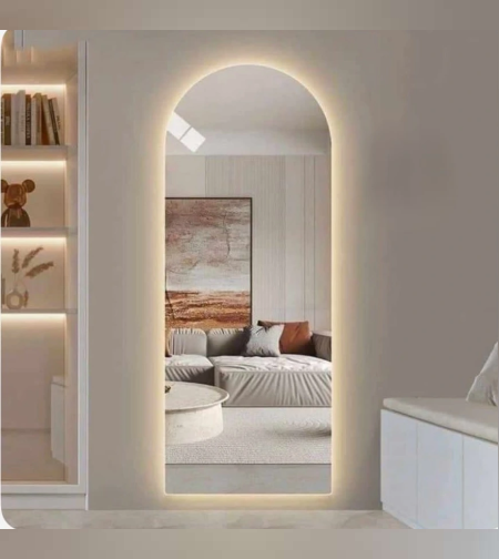 מראה קשת עם תאורה 180/80