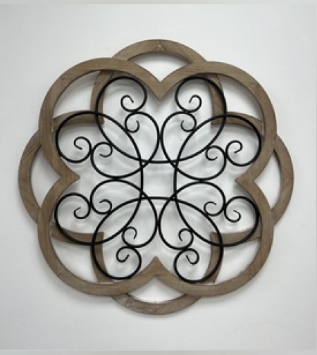 משרבייה משולבת עץ ומתכת בגוון שחור מושלמת לעיצוב החדר. מידות: 60/2.5/60 ס