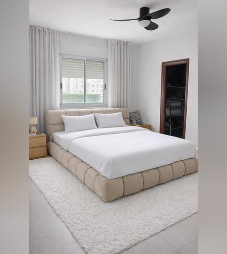 🛏 מיטה מרופדת דגם מילה | 160×200