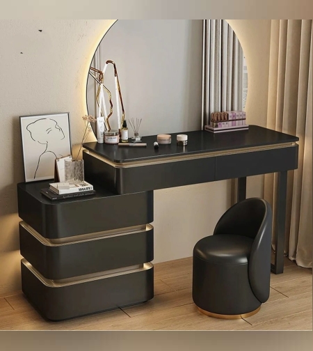 פינת איפור מפוארת שחורה-דגם לני