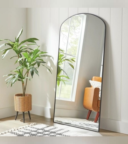 מראת גוף חצי מעוגלת – HALF שחור