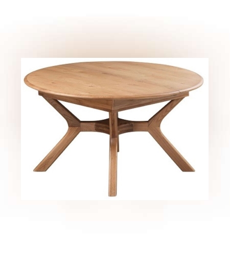 שולחן אוכל נפתח עגול “עלמה” אלון 120 ס”מ – L.P.D