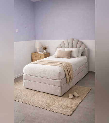 מיטה וחצי 120/190 עם ארגז מצעים – עיצוב, נוחות ואחסון חכם