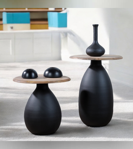 סט שולחנות מעוצבים דגם געש