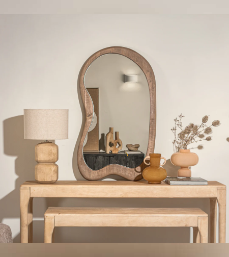 מראה טיימלס בצבע עץ