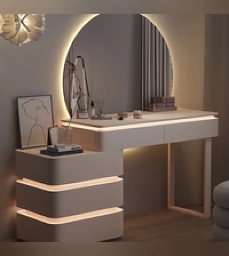 פינת איפור מפוארת שמנת - דגם לני(הזמנה מוקדמת)