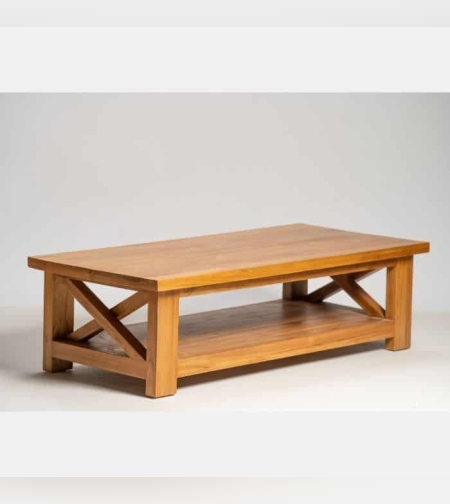 Kinga שולחן סלון עץ טיק