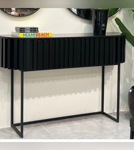 קונסולה שחורה 1.20- טימבר עיצובים