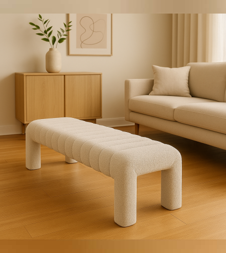 ספסל מרופד בעיצוב מודרני - דגם אליסה