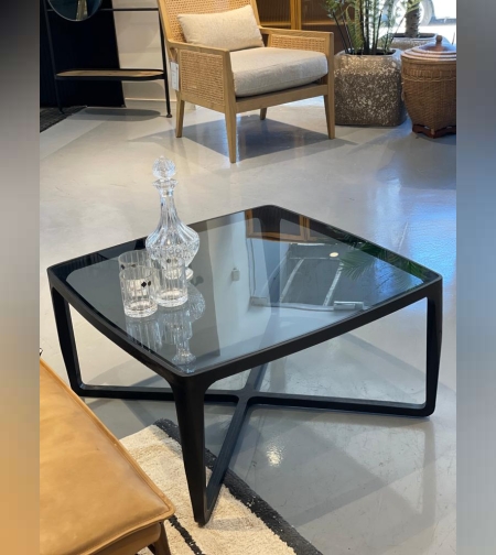 שולחן קפה הוואנה מרובע שחור 40*80*80