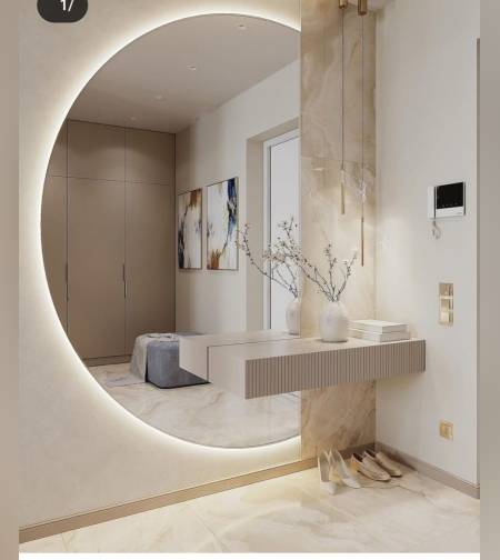 קונסולה מרחפת שמנת לפי מידות עבודת יד