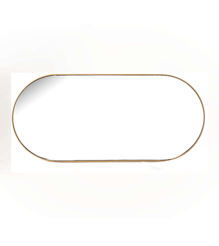 מראה אובאלית דגם מירי עם מסגרת זהב