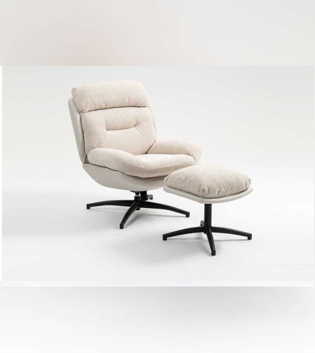 כורסא מסתובבת עם הדום-דגם רון