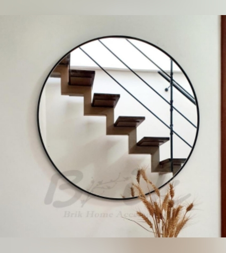 מראה שחורה קוטר 70