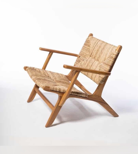 Abaka כורסא מעוצבת מעץ טיק