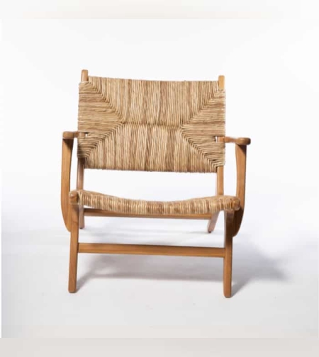 Abaka כורסא מעוצבת מעץ טיק